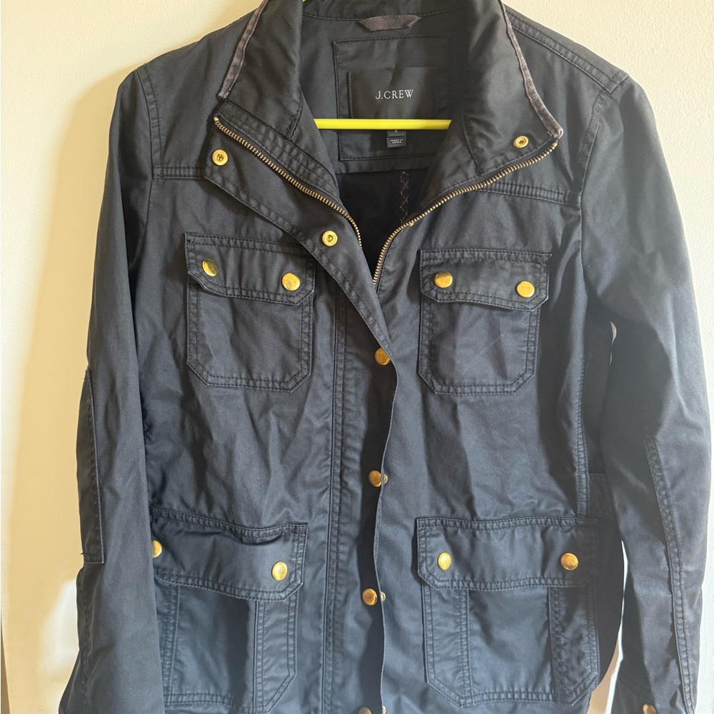 J. Crew Black Jacket with Gold Buttons